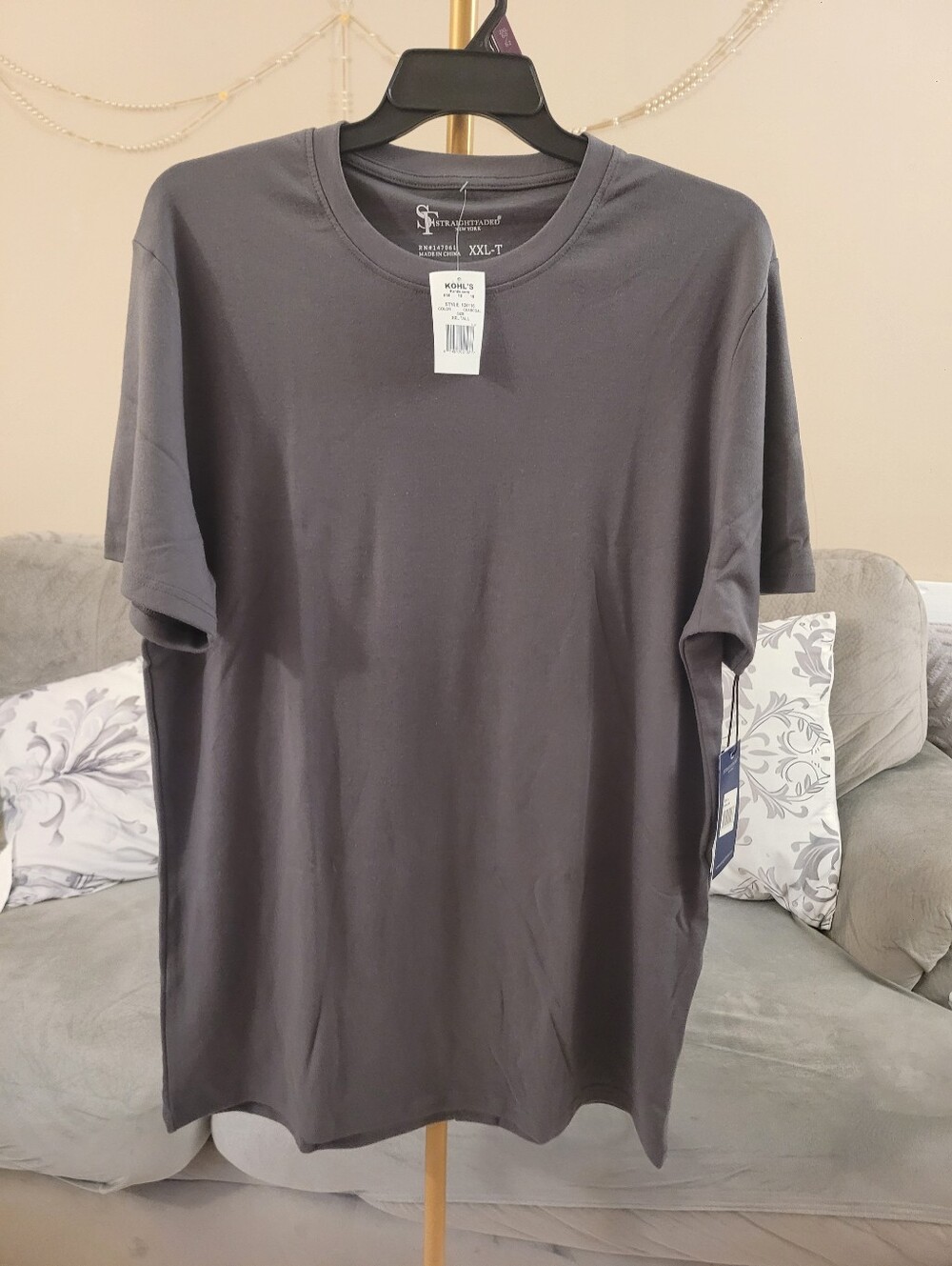 Straight Faded Kohl's  Crew Neck Short Sleeve T-Shirt XXL-T,